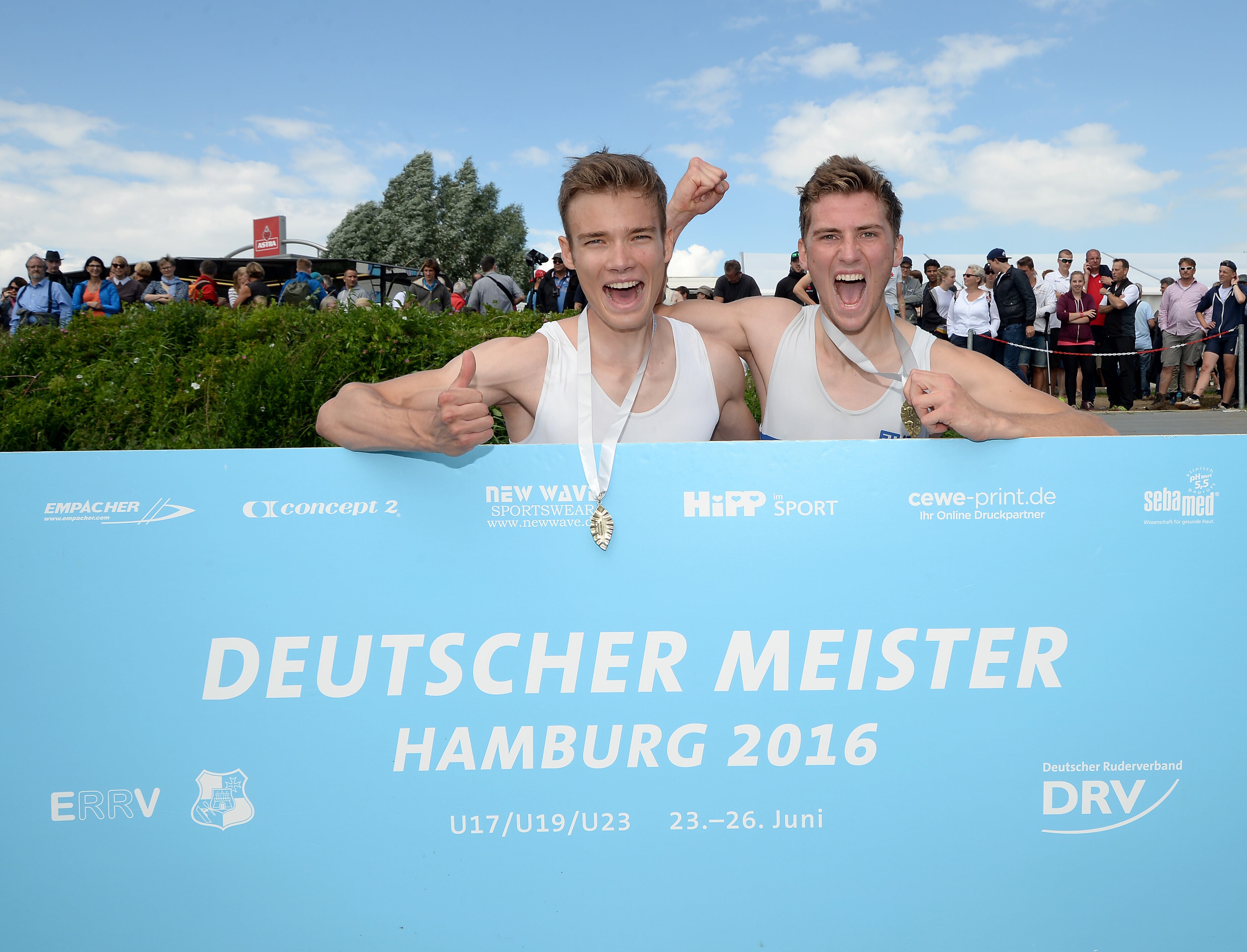 Doppelt Gold f&uuml;r die Ruderriege.