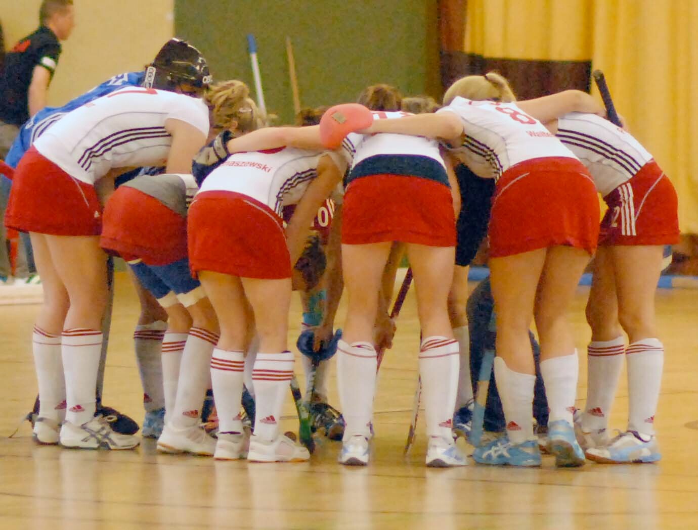 1.Damen vor dem Spiel